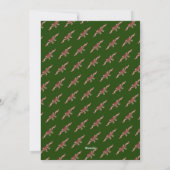 Moderne Kerst Foto Kaart met Plaid (Achterkant)