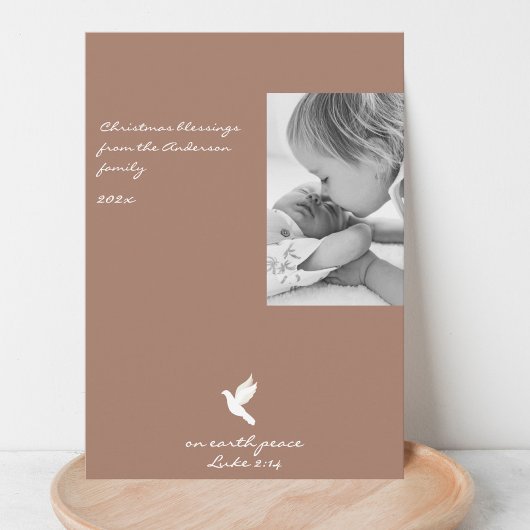 Moderne kerst foto Vakantie Kaart