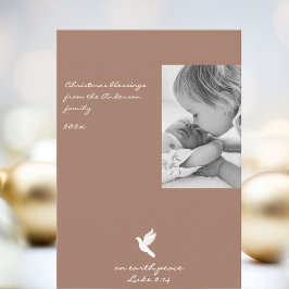 Moderne kerst foto Vakantie Kaart