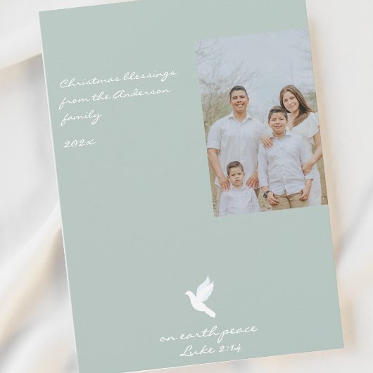 Moderne kerst foto Vakantie Kaart