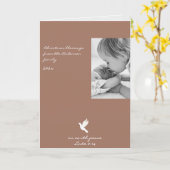 Moderne kerst foto Vakantie Kaart (Gele Bloem)