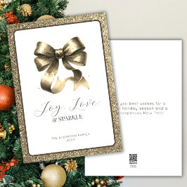 Moderne Kerst Gouden Boog Kerst Nieuwjaar Kaart