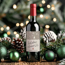 Moderne Kerst Groet Calligraphy Persoonlijk