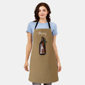 Moderne Kerst Growler Bierkan Schort (Gedragen)