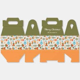 Moderne kerst gunstbox bedankdoosjes