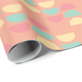 Moderne Kerst Heldere Kleurrijke Retro Geometrisch Cadeaupapier (Rol Hoek)