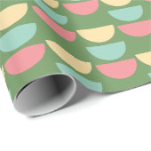 Moderne Kerst Heldere Kleurrijke vormen Geometrisc Cadeaupapier (Rol Hoek)