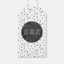 Moderne Kerst HO HO HO Labels Cadeau Cadeaulabel