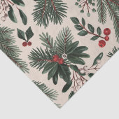 Moderne kerst holly bessen bladeren tissuepapier (Detail)