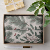 Moderne kerst holly bessen bladeren tissuepapier (Geschenk)