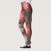 Moderne Kerst Iconen Patroon Leggings (Links)