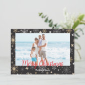 moderne kerst Kaart (Staand voorkant)