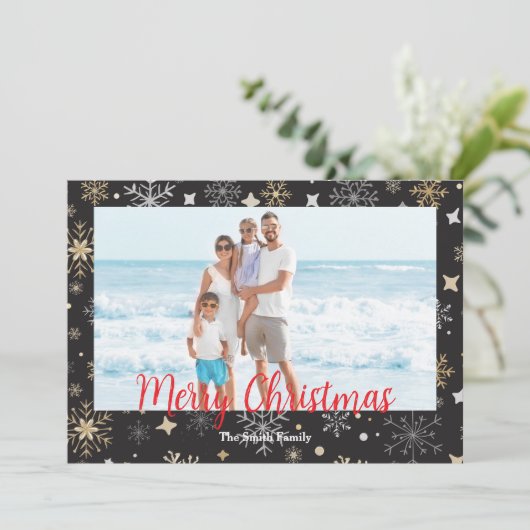  moderne kerst Kaart (Staand voorkant)