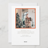 Moderne kerst Kaart met fotosjabloon (Achterkant)