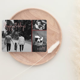 Moderne kerst Kaart | Red Trendy Collage