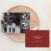 Moderne kerst Kaart | Red Trendy Collage