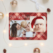 Moderne kerst Kaart | Traditionele plakfoto