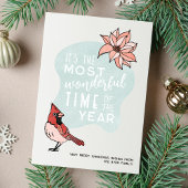 Moderne kerst Kardinaal Vakantie