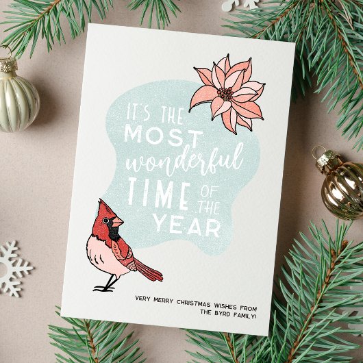 Moderne kerst Kardinaal Vakantie