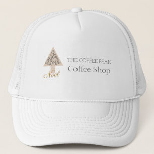 Moderne Kerst Koffiezaak Bedrijfs branding Trucker Pet