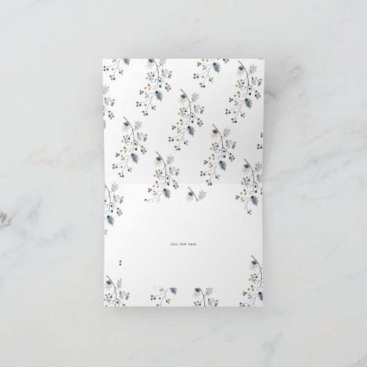 Moderne kerst LOGO Business Folded Feestdagen Kaart (Binnen)