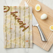 Moderne Kerst Luxe Kerstbomen Theedoek (Quarter Fold)