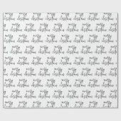 Moderne kerst met feestdag cadeaupapier (Vlak)