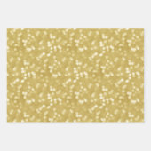 Moderne kerst met groene en goudkalligrafie inpakpapier vel (Voorkant 2)