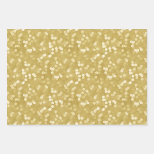 Moderne kerst met groene en goudkalligrafie inpakpapier vel (Voorkant 2)