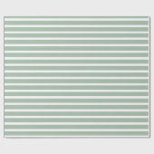 Moderne kerst met groene strepen cadeaupapier (Vlak)