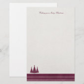 Moderne kerst met kerst, kerst briefpapier (Voorkant / Achterkant)