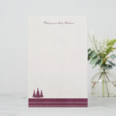 Moderne kerst met kerst, kerst briefpapier (Staand voorkant)