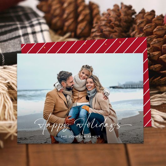 Moderne Kerst Minimale Lettertypes Prettige Feestd Feestdagenkaart