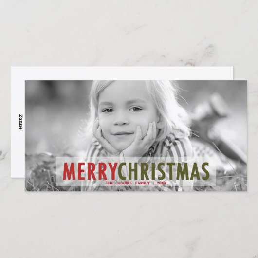 MODERNE KERST | MODERNE KERSTKAART (Voorkant / Achterkant)