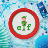 Moderne Kerst Musical Elf Papieren Bordje (Feest)