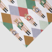 Moderne Kerst Notenkraker Argyle Diamantpatroon Tissuepapier (Detail)
