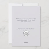 Moderne Kerst Ornament Corporate Greeting Feestdagenkaart (Achterkant)