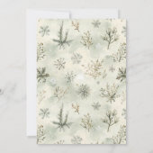 Moderne Kerst Ornament Exchange Party Kaart (Achterkant)