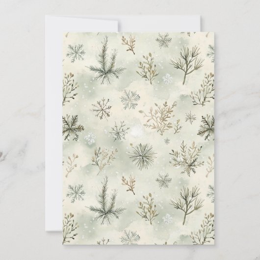 Moderne Kerst Ornament Exchange Party Kaart (Achterkant)