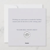 Moderne Kerst Ornament Groet Eenvoudig Feestdagenkaart (Achterkant)