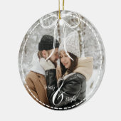 Moderne kerst ornament op maat een foto (Links)