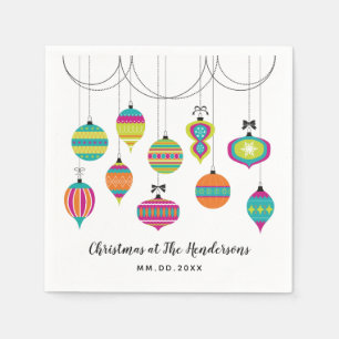 Moderne Kerst Ornamente Servet