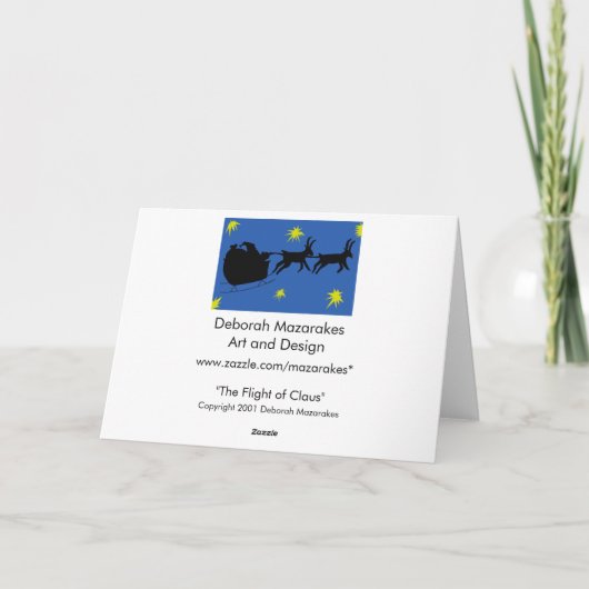 Moderne kerst parodie Kaart (Achterkant)