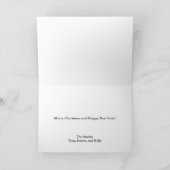 Moderne kerst parodie Kaart (Binnen)