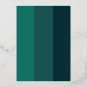 Moderne Kerst Party uitnodiging Groen Echt Goud (Achterkant)