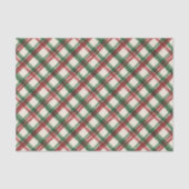 Moderne Kerst Plaid Waterverf Vakantie Tissuepapier (Voorkant)