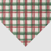 Moderne Kerst Plaid Waterverf Vakantie Tissuepapier (Detail)