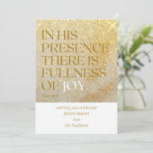 Moderne Kerst Psalm Kerstvakantie  Feestdagenkaart (Staand voorkant)