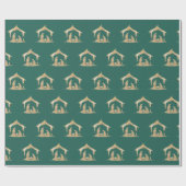 Moderne Kerst Religieuze Geboorte Mary & Joseph Cadeaupapier (Vlak)