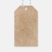 Moderne Kerst Rendier Bos Winter Cadeaulabel (Achterkant)